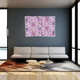 Artificial Flower Wall Backdrop Panel 40cm x 60cm Faux Pink Flowers V637-DP1193825