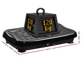 Everfit Vibration Machine Platform Vibrator With Resistance Rope Home Gym Black FIT-H-VP-S-BK