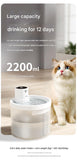 Blue Wireless Automatic Pet Water Fountain - 2.2L Motion Sensor Dispenser V888-ELOSUNG26020