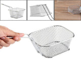 8Pcs Mini Stainless Steel Chips Deep Fry Baskets Food Presentation Strainer Potato Cooking Tool V1294-YM0722-JYB01297