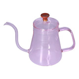 Long Spout Kettle Large Capacity Heat Resistant Easy to Clean Long Mouth Coffee PotPink V1294-YM0714-3118210257911