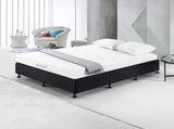 Palermo Queen Ensemble Bed Base Midnight Black Linen Fabric V63-823181