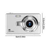 Digital Camera, 1080P HD Photography Supports Up To 48MP Electronic Stabilization 4X Digital CCD V1366-AZ2-W-12372