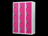 12-Door Locker for Office Gym Shed School Home Storage - 4-Digit Combination Lock V63-838921