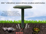 Solar Snake and Rodent Repeller Ground Stakes 2 Pack - Solar Powered Vibration and Buzzer Animal V888-ELOSUNG57566