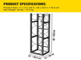 Refrigerant Tank Rack with 3x30lb and Other 3 Saving Space, Cylinder Tank Rack 46x13x4-inch, V952-QPJ3X30BJQT000001V0