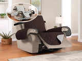 Reversible Quilted Recliner Covers Chair Cover Water Resistant Furniture Protector Washable Couch V1259-DP01-A-4463