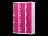 12-Door Locker for Office Gym Shed School Home Storage - 3-Digit Combination Lock V63-838911