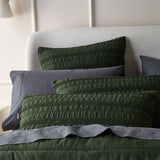 Bianca Vienna Green Textured Bedspread Set Double V442-BCA-BEDSPREAD-VIENNA-GREEN-DS