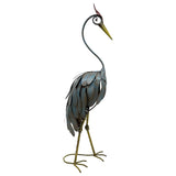 Crane Statue Looking Down 20x70cm V637-71635CRN