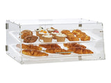 Pastry Display Case, 2-Tier Commercial Countertop Bakery Display Case, Acrylic Display Box with Rear V952-YKLMBZSJYKL2YEFSCV0