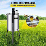 VEVOR 4 Frame Electric Honey Extractor Beekeeping 120 W Motor 2 Clear Lids V952-S-4XXDDYMJ0000001V3
