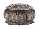Vintage Music Box with 12 Constellations Rotating Goddess Twinkling LED Light V1294-YM0901-JY20436-10