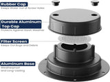 RV Plumbing Vent Cap - Aluminum Trailer Roof Pipe Vent Cover - Weatherproof Durable Replacement for V1259-RVVENT-01-WHT-2PK