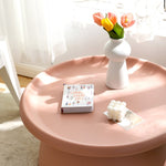 Artiss Coffee Table Round 71CM Plastic Pink AI-PP-CT-L-PK