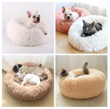 Fluffy Dog Bed Cat Bed, 60cm Light Brown V1237-ZY-506-0361