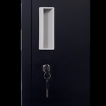 12-Door Locker for Office Gym Shed School Home Storage - Standard Lock with Keys V63-839091