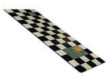 Runner Rug Black White Plaid Pattern Vintage Style Water Absorbent Stain Resistant Runner Carpet for V1294-YM0512-3117220256315