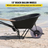 Balloon Beach Wheels Replacement Beach Tires 13" TPU 121 LBS Load Capacity V952-STLYCBDDWC12QYXY9V0