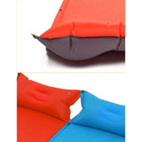 Double Air Bed Self Inflating Mattress Sleeping Mat Camping Camp Hiking Joinable - red V610-PKNSLEMAT/W/PIL-RE-2