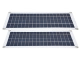 2x10W Solar Panels Kit with 30A Controller Photovoltaic Module USB 5V for RV Boat Emergency Charging V1294-YM0714-3114210110411