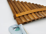15 Pipes Brown Pan Flute G Key Chinese Traditional Musical Instrument Pan Pipes Woodwind Instrument V1192-AZ-W-0617