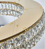BAMDECOR C3332/1 Round Luxury Crystal Chandelier Modern LED Crystal Chandelier LED Ring Pendant V255-BAM-C3332/1-80
