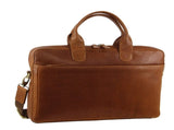 Pierre Cardin Mens Italian Leather 15" Laptop Computer Bag Travel - Tan V563-PC3620-TAN