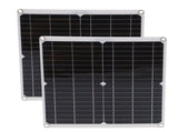 2Pcs Portable 25W Solar Panel Board 20V 60A Solar Charge Controller for Camping Emergency V1294-YM0901-3114210080711