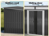 Giantz Garden Shed Outdoor Storage 2.60x1.95M Tool Sheds Workshop House Shelter SHED-FLAT-6X9-ABC