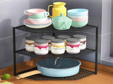 Kitchen Corner Pot Storage Under Sink Layered Organizer Space Saving Countertop Cabin Cookware V1370-AZ4-09172
