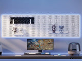 CARLA HOME Pegboard Wall Organizer Kit with 4 Modular Black Pegboards & 19 Accessories for Gaming, V178-36277