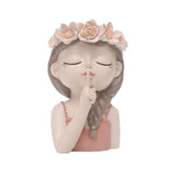 Fairy Flower Pot Small Succulent Pot Resin Living Room Dried Flower Decorative Planter V1294-YM0523-220107DJ02-2