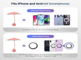 Pink YellowMagnetic Cell Phone Umbrella for Sun,Outdoor Phone Sun Shade Shield V1259-DP01-I-00092
