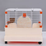 YES4PETS Small Orange Pet Rabbit Cage Guinea Pig Crate Kennel With Potty Tray And Wheel V278-BP205-ORANGE