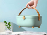 Plastic Medicine Storage Box Oval Double Layers Multi Grid Large Capacity Medical Box Organizer for V1294-YM0717-3117220203011