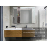 Cefito Bathroom Mirror Cabinet 900x720mm Oak BV-MC-6005-NT-AB