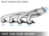 Exhaust Header Set 1 5/8" Exhaust Turbo Headers, Stainless Steel Exhaust Manifold Headers, Shorty V952-LS1-2-3-6LS-QJQG1V0