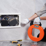 VEVOR Fish Tape, 73.2 m Length, 3 mm, Steel Wire Puller with Optimized Housing and Handle, V952-DJPYDG18240FTTLFXV0