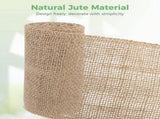 24PCS Ribbon Set, 3.9" x 78.7ft Natural Jute Bow Ribbon Ties, Burlap Chair Sashes for Crafts, Rustic V1369-AZ3-W-08843
