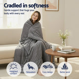 Giselle 9KG Weighted Blanket Adults Kid Anti Anxiety Gravity Blankets Sherpa Fleece WBLANKET-DUAL-203-9KG