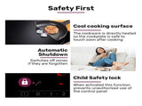 EuroChef 60cm 4 Zone Induction Cooktop, 6800W Electric, Touch Controls V219-COKICTEC640A