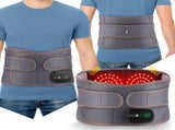 Electric Dual Infrared Light Heat Back Massager Waist Brace Lumbar Support Belt V201-MAS0002GY8AU