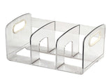Book Organizer Desktop Book Rack File Holder Acrylic Tabletop Organizer for Study Office Transparent V1294-YM0710-3117230263411
