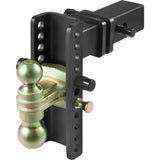 Adjustable Trailer Hitch, 203.2 mm Drop & 165.1 mm Rise Hitch Ball Mount with 63.5 mm Receiver, V952-SQTQJTCB2522I0FA2V0