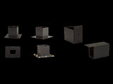 Roof Pergola Gazebo Shed Matte Black Steel Brackets DIY Kits V63-847801