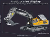 2.4G Remote Control Excavator Alloy Excavator Model Engineering Car Remote Control Car Boy Girl V1102-HEWJ-001