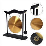 Mini Desktop Gong Table Wind Chime Percussion Instrument Cymbals Gongs with Mallet for y3463 V1370-AZ4-07909