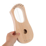 Kit Build Your Own Wooden Instrument with 7 Strings Tuning Tools and Soundboard for Beginners and V1366-AZ2-W-24555