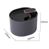 Pet Water Fountain Cat Dog Automatic Electric Drinking Dispenser with Red Light Indicator Black V1263-JX-6893
